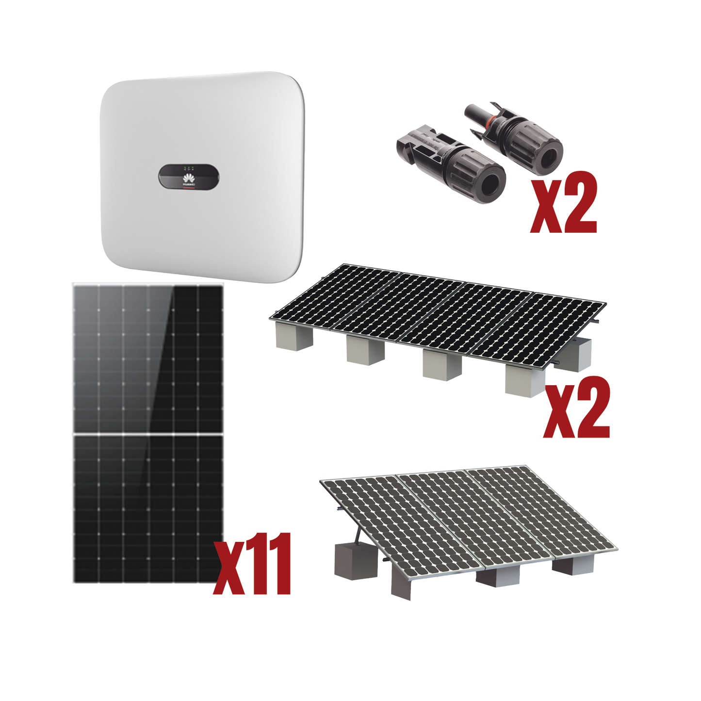 Kit Solar Interconexion  / 6 kW  220Vca / Inversor HUAWEI/ Montaje Incluido