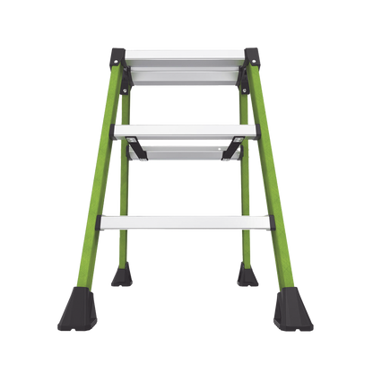 Escalera Plegable 2 Peldaños de Fibra de Vidrio / Tamaño 66 cm ( 2' 2").