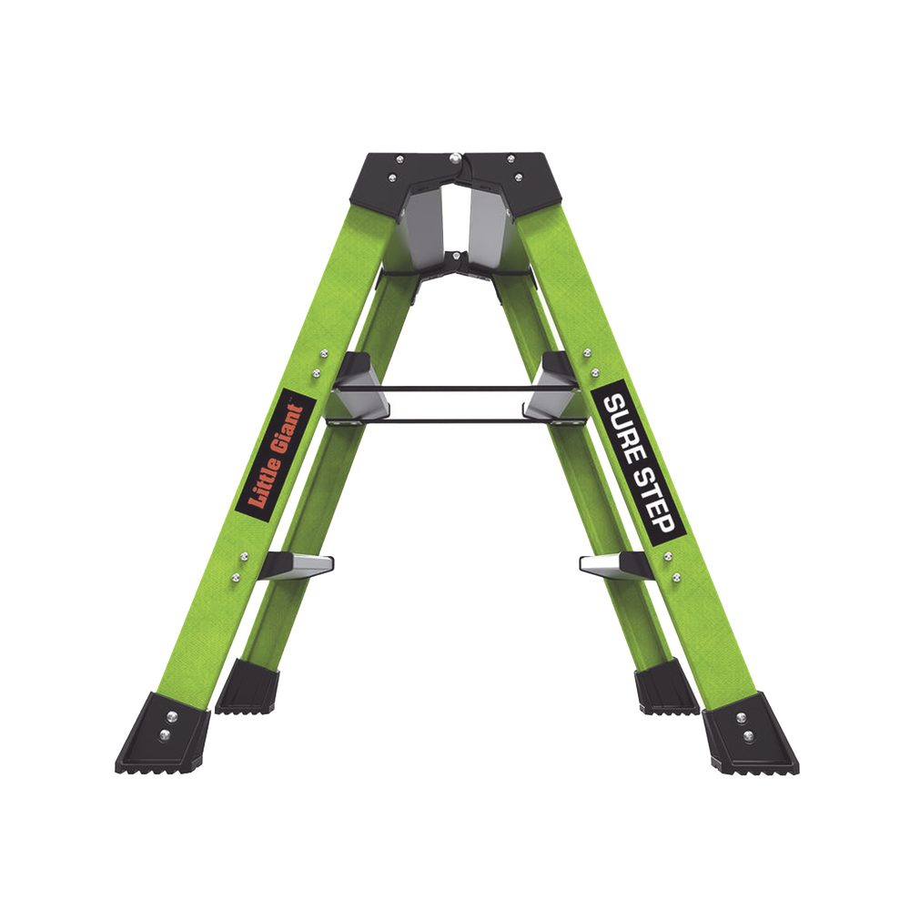 Escalera Plegable 2 Peldaños de Fibra de Vidrio / Tamaño 66 cm ( 2' 2").