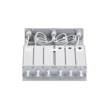 Duplexer SYSCOM en VHF, 6 Cav. 148-160 MHz, 50 Watt, 5 MHz Sep. Rechazo de Banda, N Hembras.