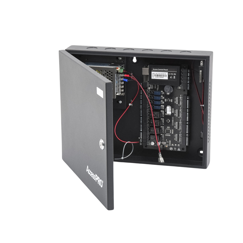 C3400 Panel de Control de Acceso para 4 Puertas / Fácil Administración / 30,000 Tarjetas / Incluye Gabinete y Fuente de Alimentación 12Vcc/3A / Software GRATIS