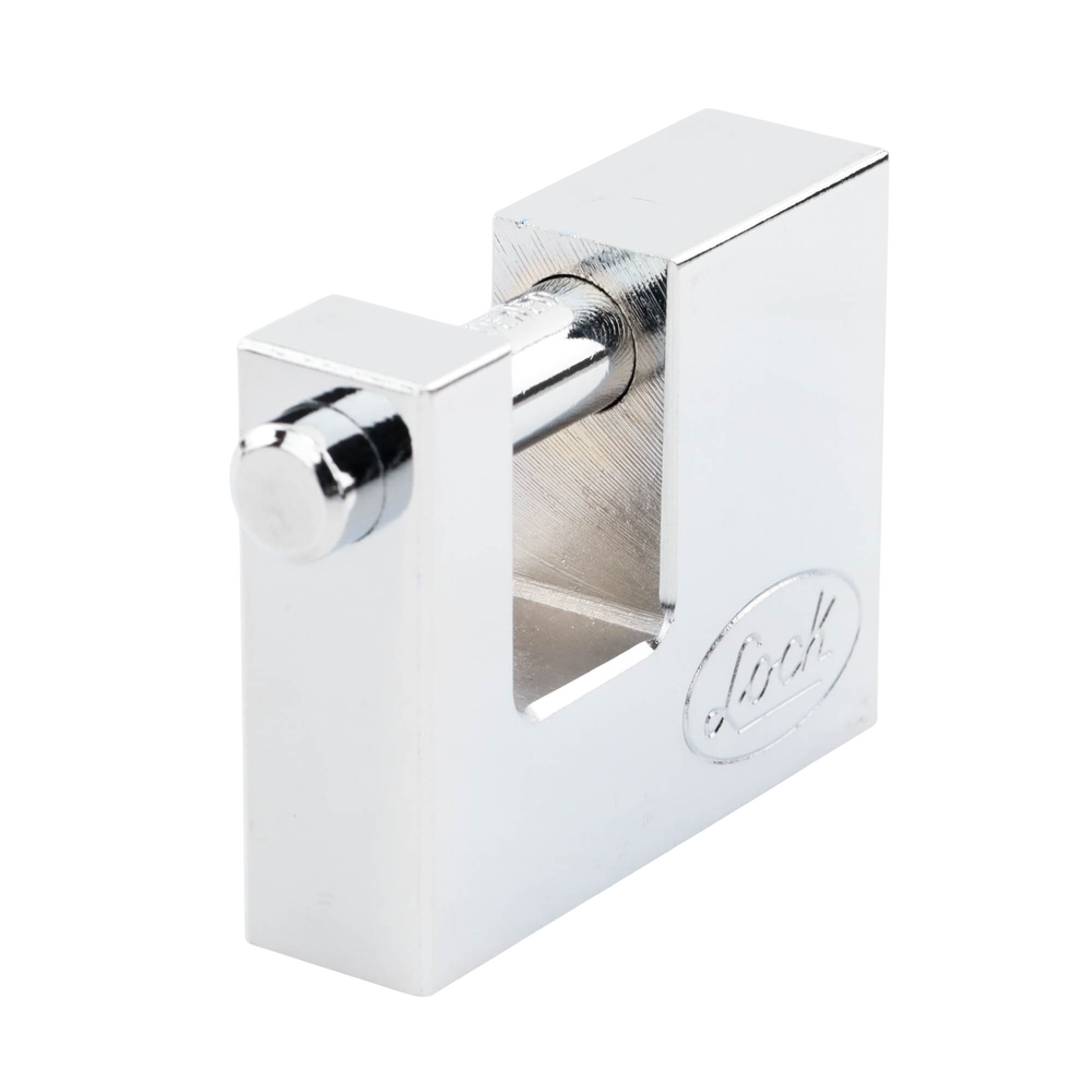 Candado para Cortina Metálica / Medida 70 mm/ Acabado Cromo Satinado/ Nivel de Seguridad 6 / Llave Estándar.
