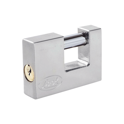 Candado para Cortina Metálica / Medida 70 mm/ Acabado Cromo Satinado/ Nivel de Seguridad 6 / Llave Estándar.