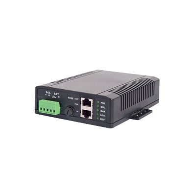 Controlador Solar POE, Entrada 12 Vcc Hasta un Panel Solar de 125 Watts, Salida PoE Pasivo en 48 Vcc Hasta 20 Watts Máximo.