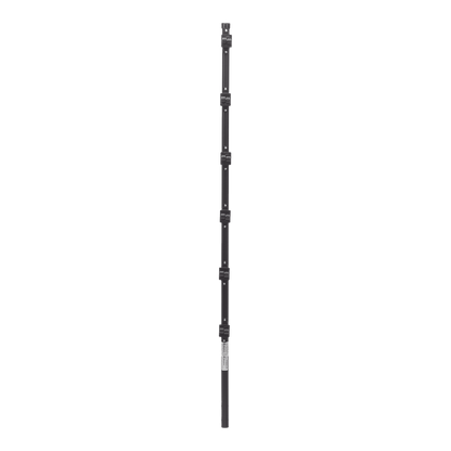 Poste con 6 Aisladores de PASO  para Cerca Electrificada. Tubo Galva. de 1.4m, cal. 18 de 1" Diam. + Pintura Negra.