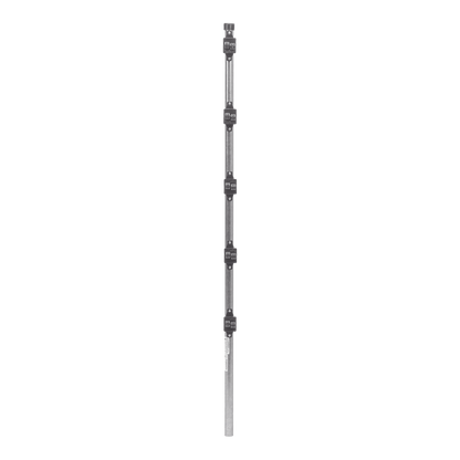 Poste de Paso de 1.2m para Cerca Electrificada.Tubo Galvanizado cal. 18 de 1"Diam. con Tapón y 5 Aisladores Instalados.