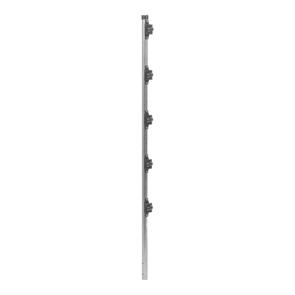 Poste de Paso de 1.2m para Cerca Electrificada.Tubo Galvanizado cal. 18 de 1"Diam. con Tapón y 5 Aisladores Instalados.
