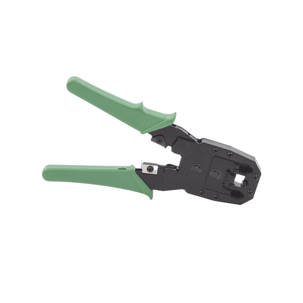 Pinzas para plegar (Ponchadoras) cables RJ11, RJ12, RJ45 telefónicos y cables de red Cat5e, Cat6, Cat6a y con Cavidades para 4, 6 y 8 conductores.