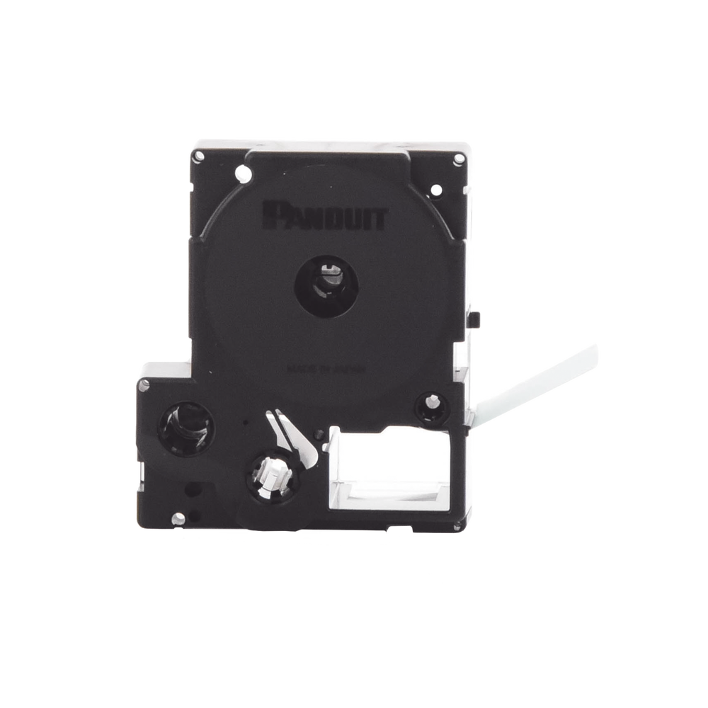 Casete de Etiquetas de Vinilo de Cinta Continua, Color Negro Sobre Blanco, Uso Interior/Exterior, 36 mm (1.42 Pulgadas) de Ancho x 7.6 Metros (24.93 Pies) de Largo