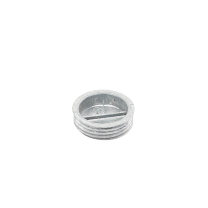 Tapón roscado de 3/4" para caja cuadrada a prueba de intemperie.