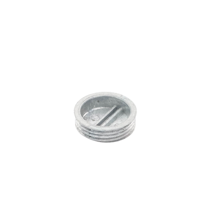 Tapón roscado de 3/4" para caja cuadrada a prueba de intemperie.
