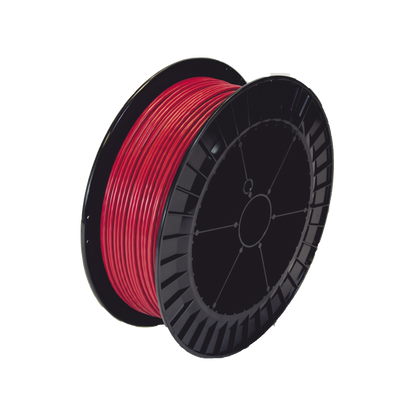 Bobina de 152 Metros de Cable Detector de Calor, Temperatura Fija 68 grados Celsius, Recubrimiento de Nylon Rojo para Aplicaciones en Exterior, con Guía Acerada