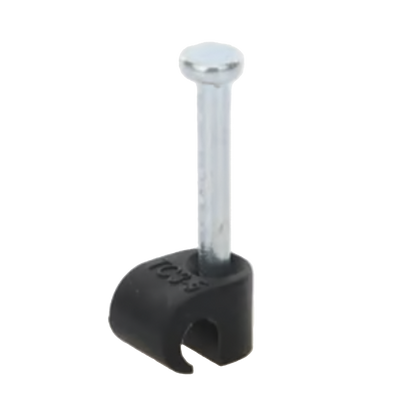 Grapa negra para Fibra óptica redonda de 3 mm (100pzs) (3101-00400)