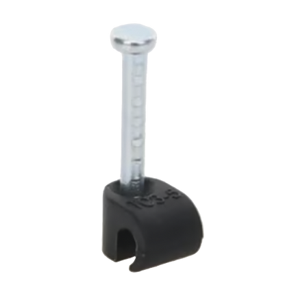 Grapa negra para Fibra óptica redonda de 3 mm (100pzs) (3101-00400)