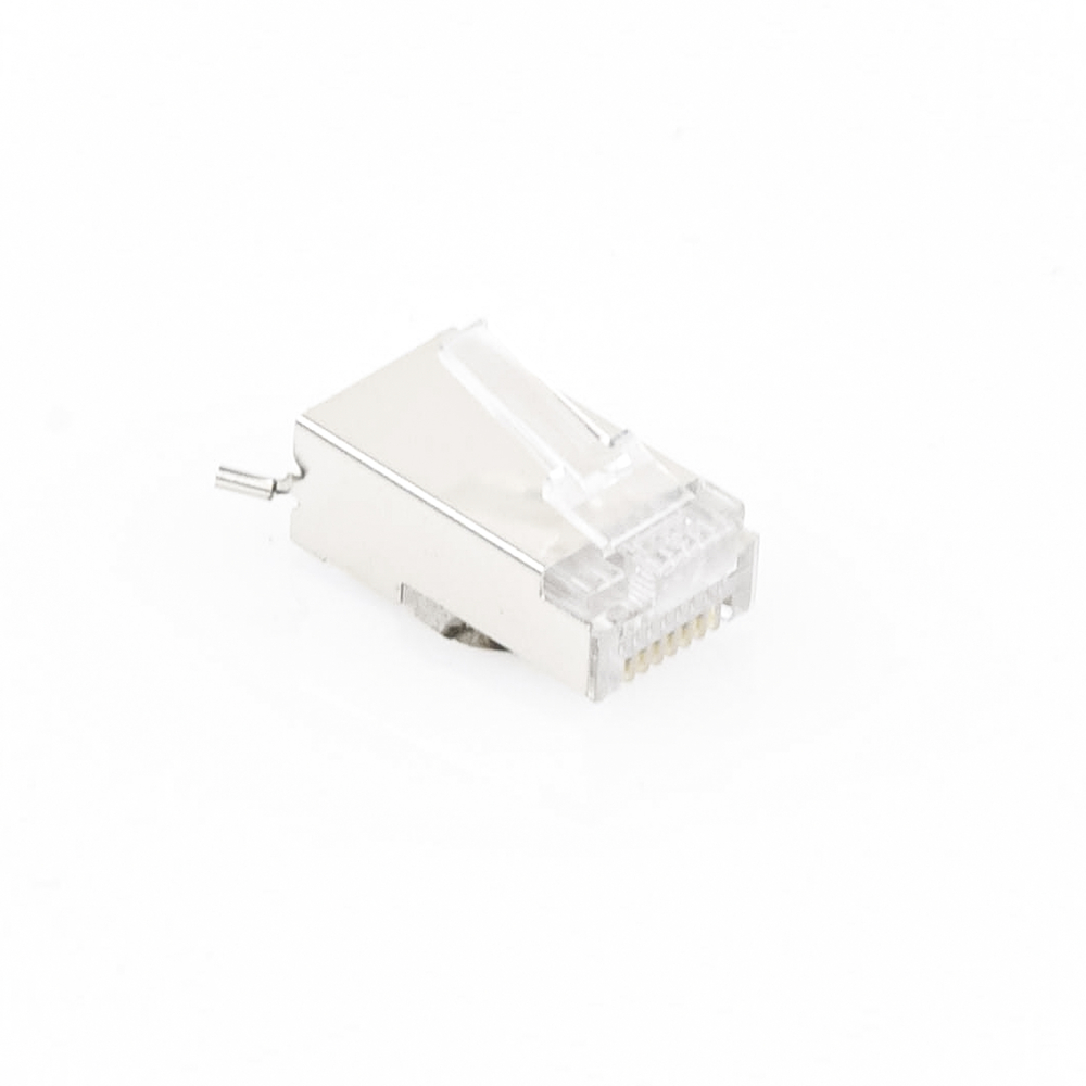 Conector RJ45 para Cable FTP/STP Categoría 5E - Blindado con Pin a Tierra