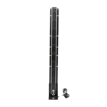 PDU Vertical de 10 Contactos (NEMA 5-15R). Volt. Ent./Sal.: 120Vca/15A compatible con Racks EIRL y EIQR.