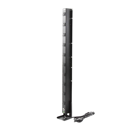 PDU Vertical de 10 Contactos (NEMA 5-15R). Volt. Ent./Sal.: 120Vca/15A compatible con Racks EIRL y EIQR.