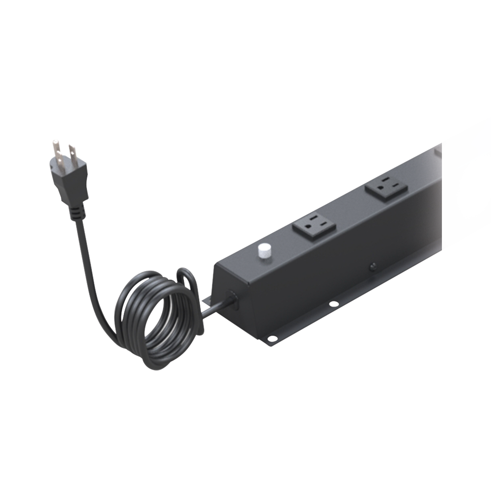 PDU Vertical de 10 Contactos (NEMA 5-15R). Volt. Ent./Sal.: 120Vca/15A compatible con Racks EIRL y EIQR.