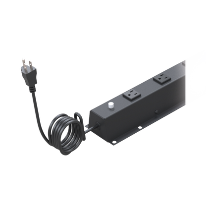 PDU Vertical de 10 Contactos (NEMA 5-15R). Volt. Ent./Sal.: 120Vca/15A compatible con Racks EIRL y EIQR.