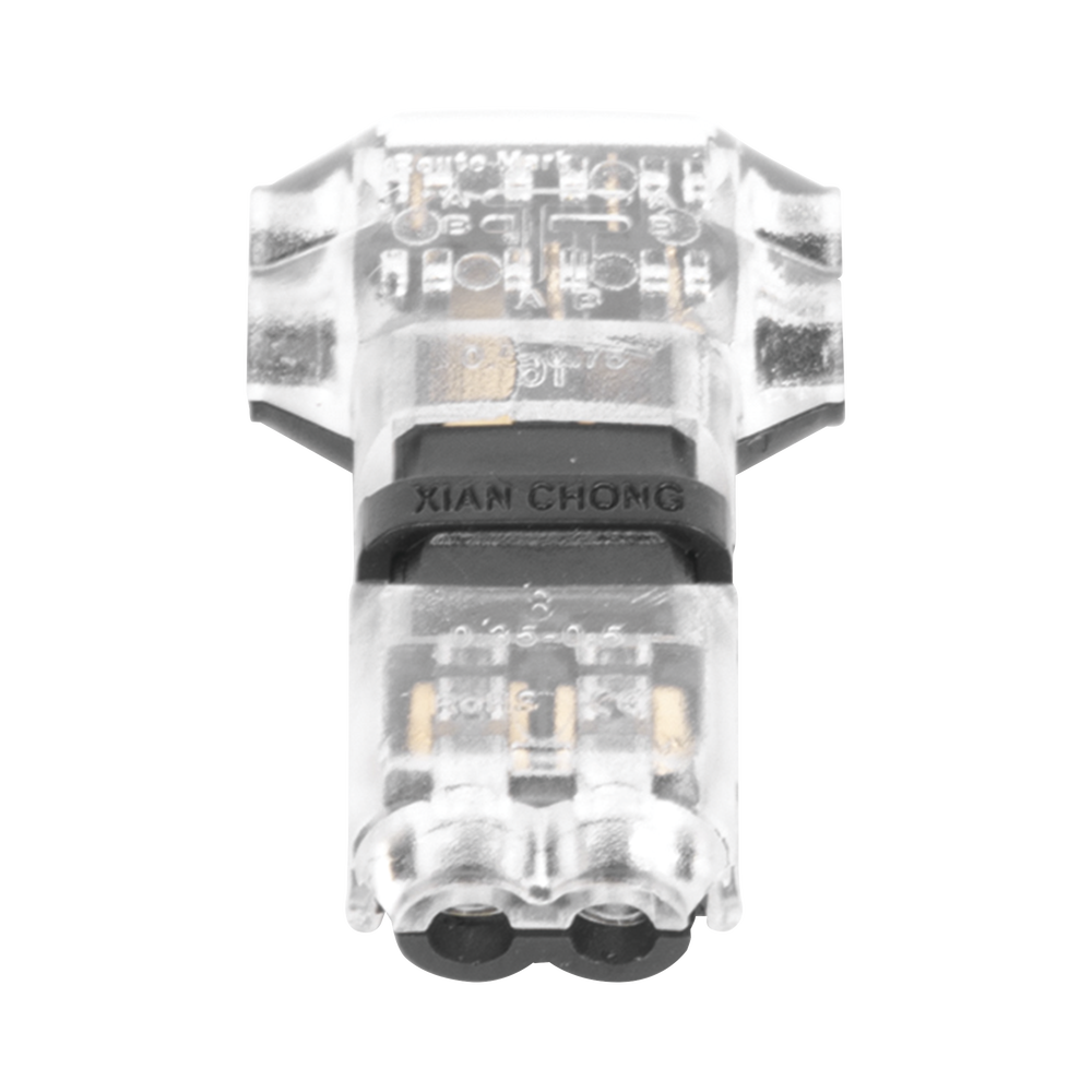 Conector en forma de T para 2 Contactos / Para una Conexión Rápida