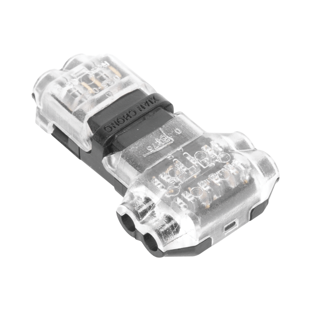 Conector en forma de T para 2 Contactos / Para una Conexión Rápida