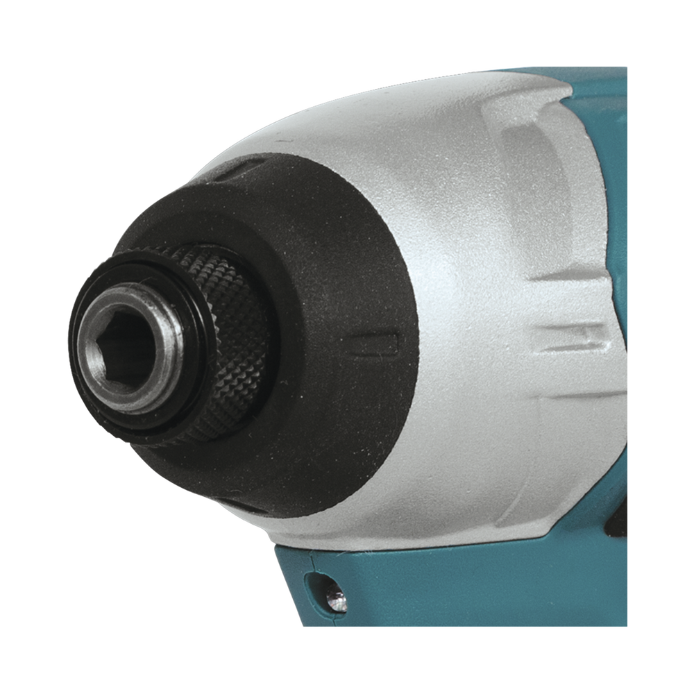 Atornillador de Impacto, entrada hexagonal de ¼”.  2 baterías de 12v de 1.5 amperes y cargador.