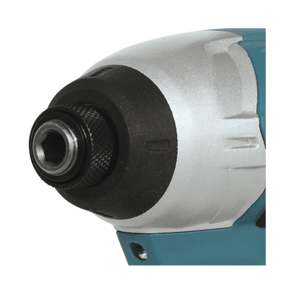 Atornillador de Impacto, entrada hexagonal de ¼”.  2 baterías de 12v de 1.5 amperes y cargador.