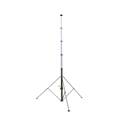Mástil Telescópico Retraible Manual de 9 metros con Accesorios. Incluye Tripie.