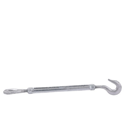 Tensor de 3/8" x 6" Acero Forjado OJO-GANCHO Galv. Inmersión en Caliente (Carga Max. 1000 lbs).