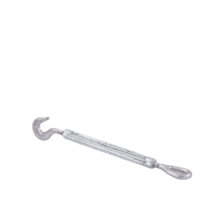 Tensor de 3/8" x 6" Acero Forjado OJO-GANCHO Galv. Inmersión en Caliente (Carga Max. 1000 lbs).
