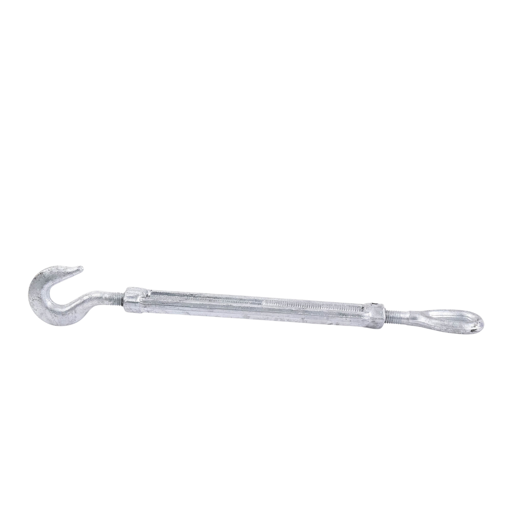 Tensor de 5/8" x 9" Acero Forjado OJO-GANCHO Galv. Inmersión en Caliente (Carga Max. 2250 lbs).