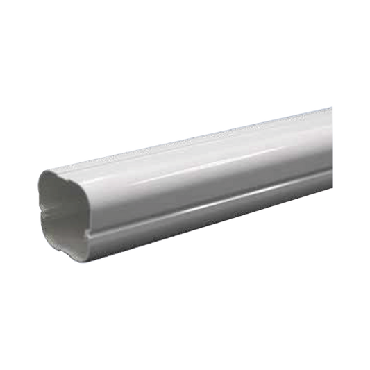 Kit de Canaletas Para la Organización de Tuberías y Cables Eléctricos en Instalaciones de Aire Acondicionado, Uso en Interiores y Exteriores, PVC Rígido, Ideal Para Minisplit, Contenido de Kit (11 Piezas), (3000-00000)