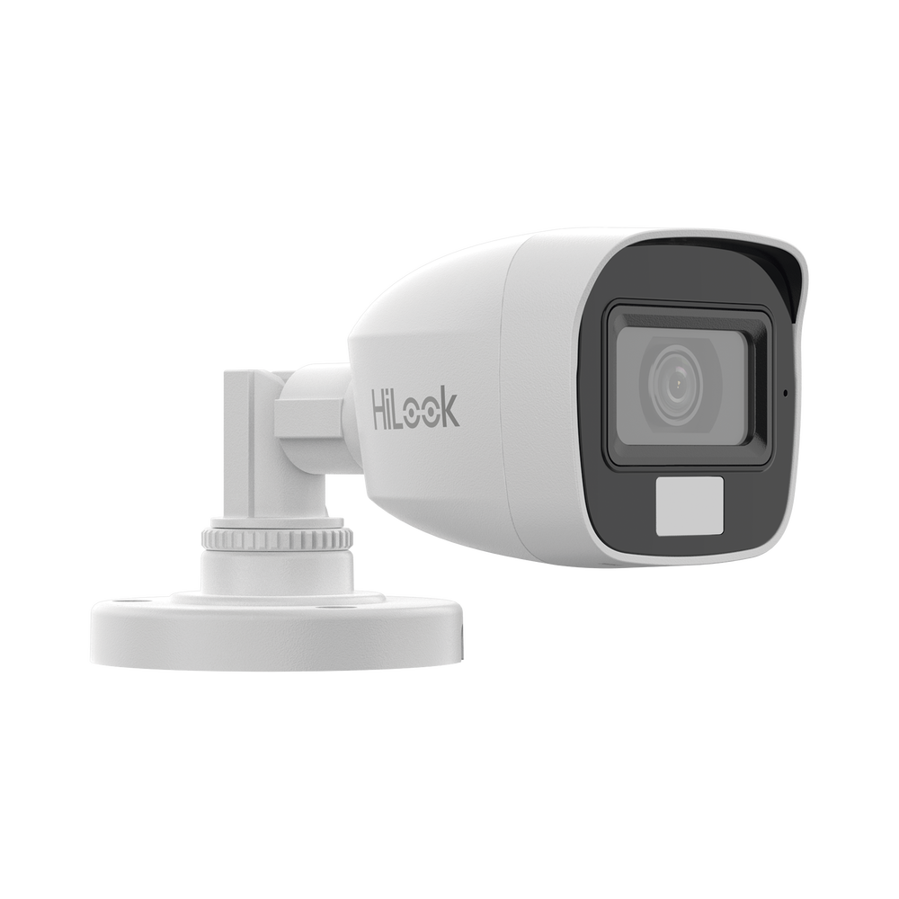 [Dual Light + ColorVu] Bala TURBOHD 2 megapixel / 20 mts IR + 20 mts luz blanca / Lente 2.8 (100° de Visión)  /  Exterior IP66 / Audio por Coaxitron / TVI-AHD-CVI-CVBS / Metal / Smart-Hybrid light