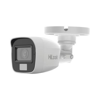 [Dual Light + ColorVu] Bala TURBOHD 2 megapixel / 20 mts IR + 20 mts luz blanca / Lente 2.8 (100° de Visión)  /  Exterior IP66 / Audio por Coaxitron / TVI-AHD-CVI-CVBS / Metal / Smart-Hybrid light