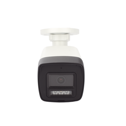 [Audio Bidireccional + Dual Light + ColorVu] Bala TURBOHD 2 Megapixel (1080p) / Lente 2.8 mm / 30 mts IR EXIR + 20 mts Luz Blanca / Micrófono y Bocina Integrado / Exterior IP67 / Metal / dWDR