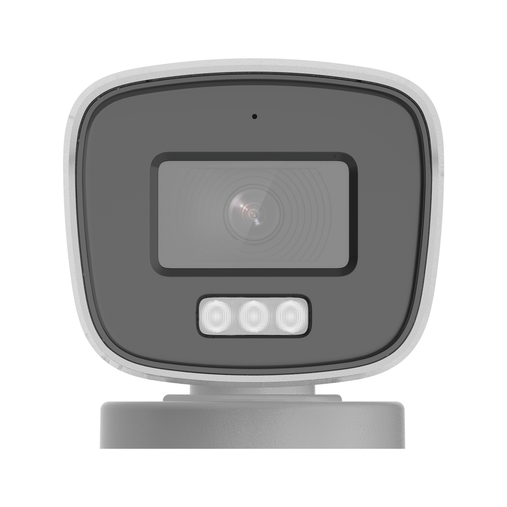 [Dual Light + ColorVu] Bala TURBOHD 3K megapixel / 40 mts IR + 40 mts luz blanca / Lente 2.8 (104° de Visión) / Exterior IP66 / Audio por Coaxitron / TVI-AHD-CVI-CVBS / Metal  / Smart-Hybrid light