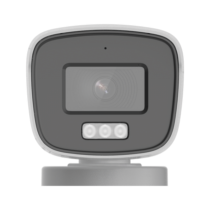 [Dual Light + ColorVu] Bala TURBOHD 3K megapixel / 40 mts IR + 40 mts luz blanca / Lente 2.8 (104° de Visión) / Exterior IP66 / Audio por Coaxitron / TVI-AHD-CVI-CVBS / Metal  / Smart-Hybrid light