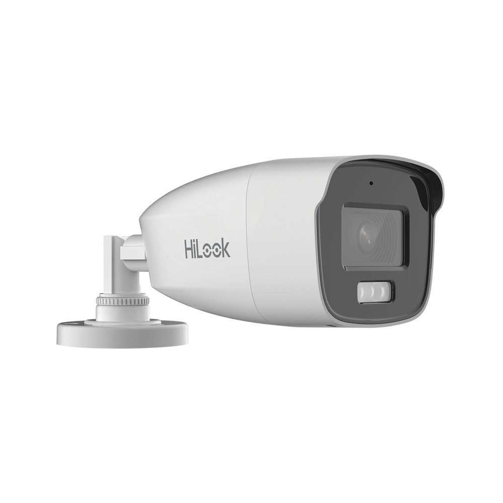 [Dual Light + ColorVu] Bala TURBOHD 3K megapixel / 40 mts IR + 40 mts luz blanca / Lente 2.8 (104° de Visión) / Exterior IP66 / Audio por Coaxitron / TVI-AHD-CVI-CVBS / Metal  / Smart-Hybrid light