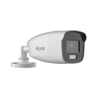[Dual Light + ColorVu] Bala TURBOHD 3K megapixel / 40 mts IR + 40 mts luz blanca / Lente 2.8 (104° de Visión) / Exterior IP66 / Audio por Coaxitron / TVI-AHD-CVI-CVBS / Metal  / Smart-Hybrid light