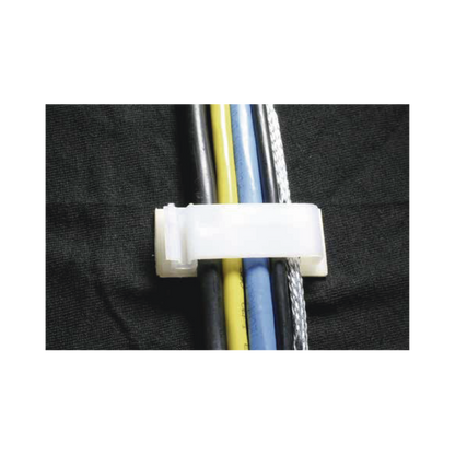 Clip Organizador de Cables Auto-Adherible Diseñado Para Sujetar y Organizar Cables Sin Necesidad de Perforar Muros, Paquete con 5 Piezas, (3501-01001)