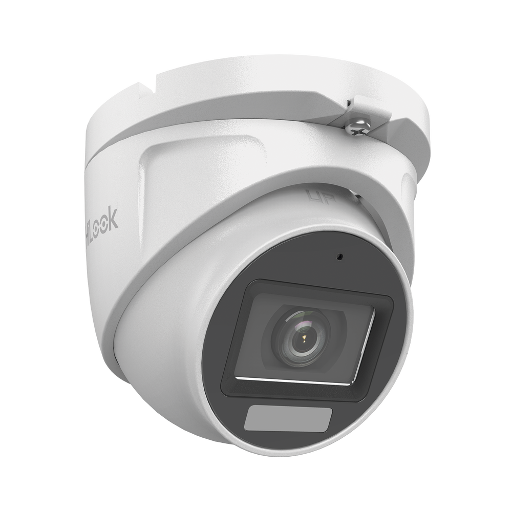 [Dual Light + ColorVu] Turret TURBOHD 2 megapixel / 30 mts IR + 20 mts luz blanca/ Lente 2.8 (100° de Visión) / Exterior IP66 / Audio por Coaxitron / TVI-AHD-CVI-CVBS / Metal / Smart-Hybrid Light