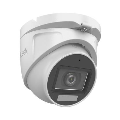 [Dual Light + ColorVu] Turret TURBOHD 2 megapixel / 30 mts IR + 20 mts luz blanca/ Lente 2.8 (100° de Visión) / Exterior IP66 / Audio por Coaxitron / TVI-AHD-CVI-CVBS / Metal / Smart-Hybrid Light