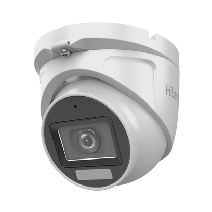 [Dual Light + ColorVu] Turret TURBOHD 2 megapixel / 30 mts IR + 20 mts luz blanca/ Lente 2.8 (100° de Visión) / Exterior IP66 / Audio por Coaxitron / TVI-AHD-CVI-CVBS / Metal / Smart-Hybrid Light