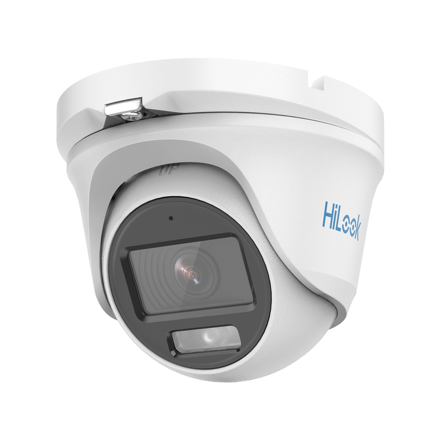 Turret TURBOHD 1080p / Imagen a color 24/7 / Lente 2.8 mm / Micrófono Integrado / ColorVu Lite / Luz Blanca 20 mts / IP66 / Metálica