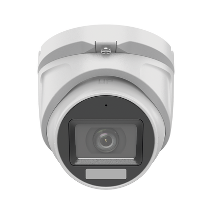 [Dual Light + ColorVu] Turret TURBOHD 3K megapixel / 30 mts IR + 20 mts luz blanca/ Lente 2.8 (105° de Visión) / Exterior IP66 / Audio por Coaxitron / TVI-AHD-CVI-CVBS / Metal  / Smart-Hybrid light