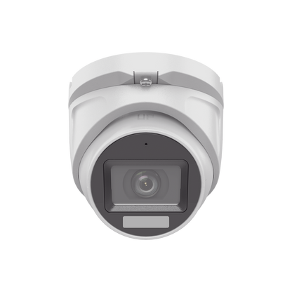 [Dual Light + ColorVu] Turret TURBOHD 3K megapixel / 30 mts IR + 20 mts luz blanca/ Lente 2.8 (105° de Visión) / Exterior IP66 / Audio por Coaxitron / TVI-AHD-CVI-CVBS / Metal  / Smart-Hybrid light