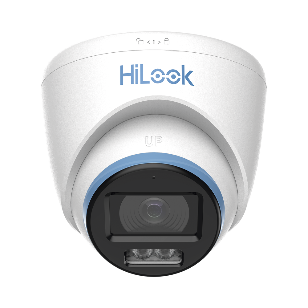 [Dual Light + ColorVu] Turret TurboHD 3K / 5 Megapixel / Lente 3.6 mm / 40 mts IR EXIR + 40 mts Luz Blanca / Micrófono Integrado / Exterior IP67 / dWDR