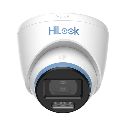 [Dual Light + ColorVu] Turret TurboHD 3K / 5 Megapixel / Lente 3.6 mm / 40 mts IR EXIR + 40 mts Luz Blanca / Micrófono Integrado / Exterior IP67 / dWDR