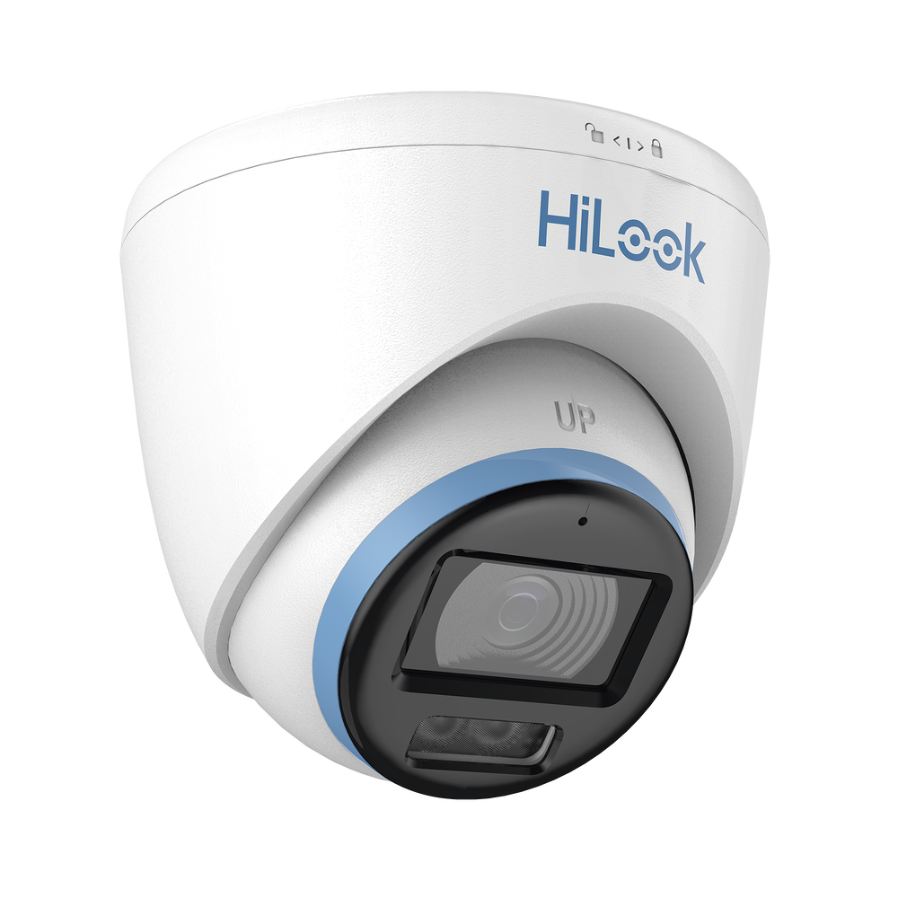 [Dual Light + ColorVu] Turret TurboHD 3K / 5 Megapixel / Lente 3.6 mm / 40 mts IR EXIR + 40 mts Luz Blanca / Micrófono Integrado / Exterior IP67 / dWDR