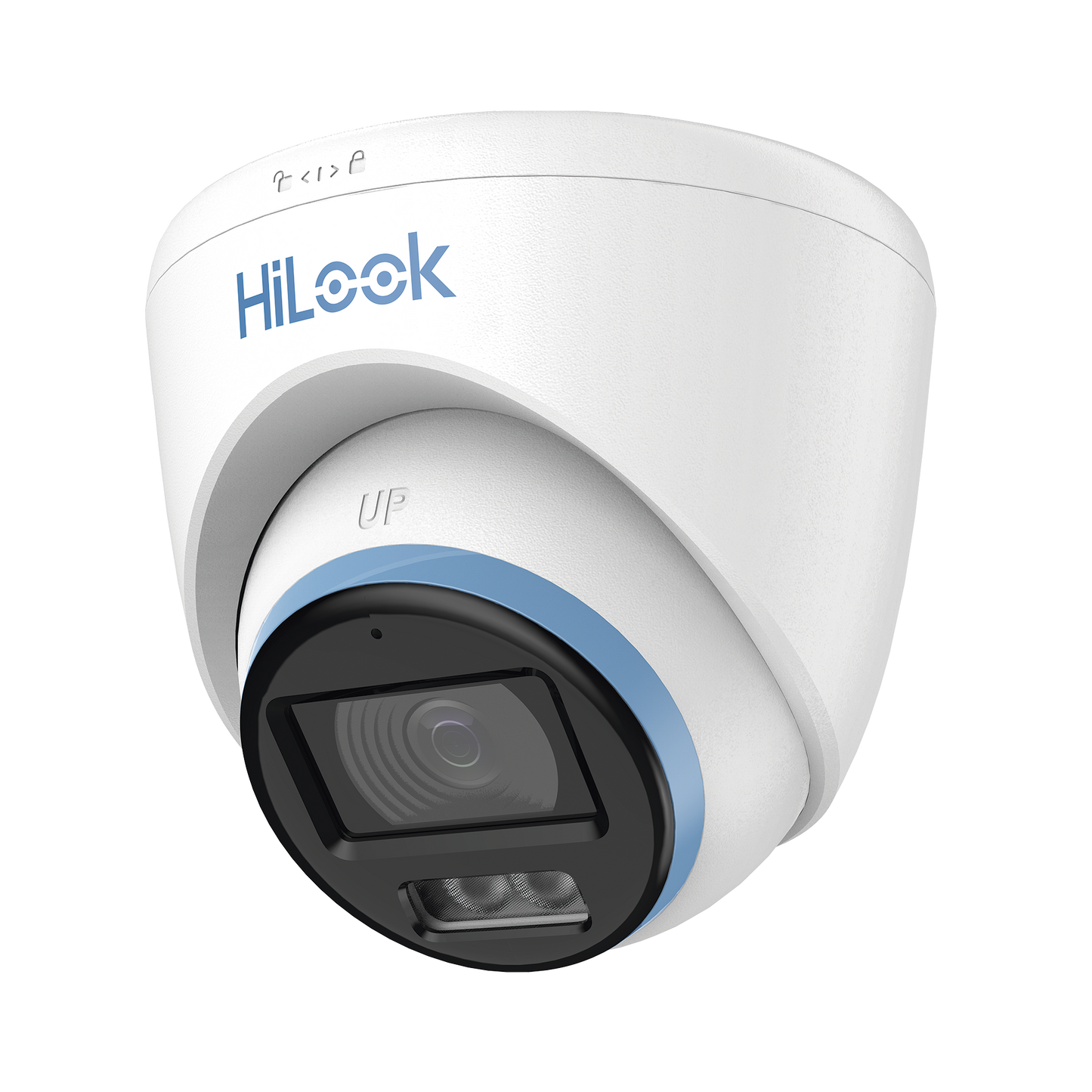 [Dual Light + ColorVu] Turret TurboHD 3K/5MP / Lente 3.6mm / 40mts IR EXIR + 40mts Luz Blanca / Micrófono Integrado / Exterior IP67 / dWDR